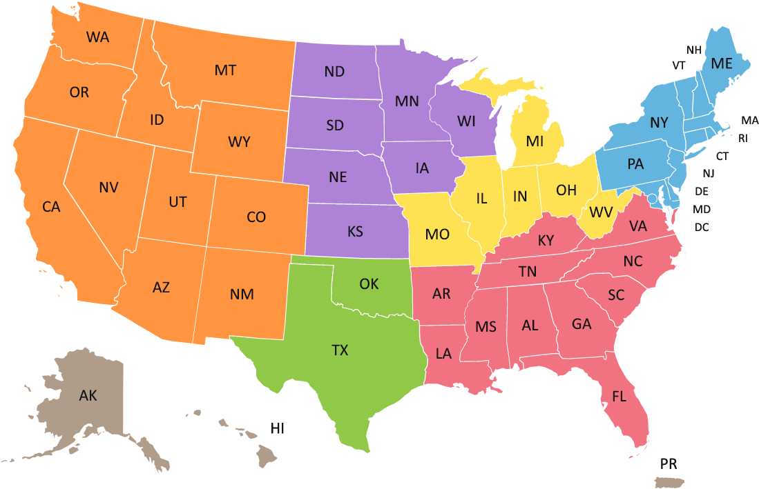 Map of the Link-Systems K-12 Sales Regions. To get in contact with your representative, visit the Link-Systems Help Center.